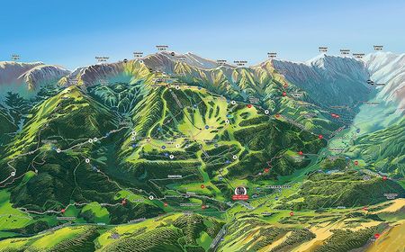 Panoramakarte der Sommerbergregion Hinterstoder