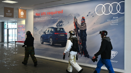 Indoor Impact Audi in a valley station in the Ski Arlberg ski area, St. Anton
