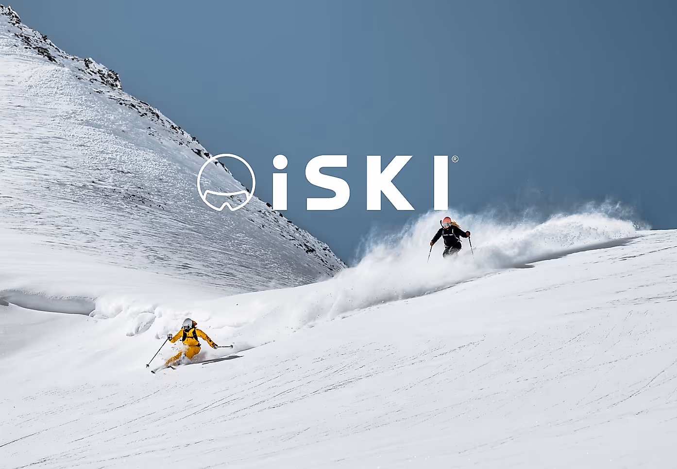 2 skiers from the iSKI community carving